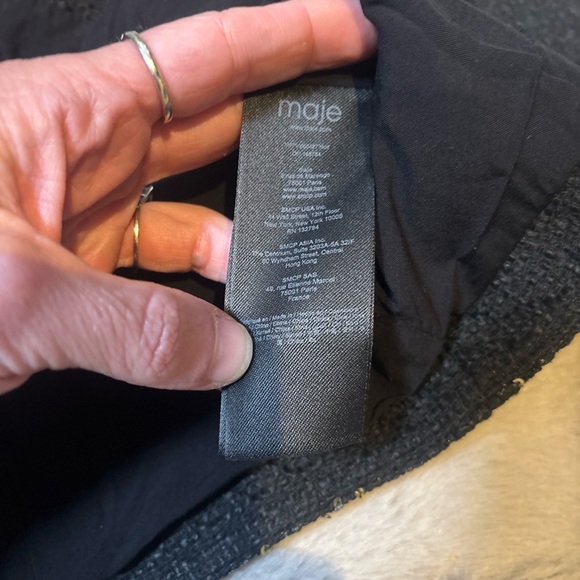 Maje Black and Gold Sequin Vest NWT - Picture 6 of 7